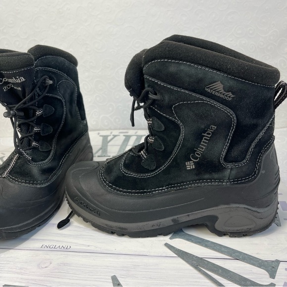 Columbia Bugaboot Snow Boots Weatherproof Size 7 Youth Boys Girls Kids Black - Picture 7 of 13